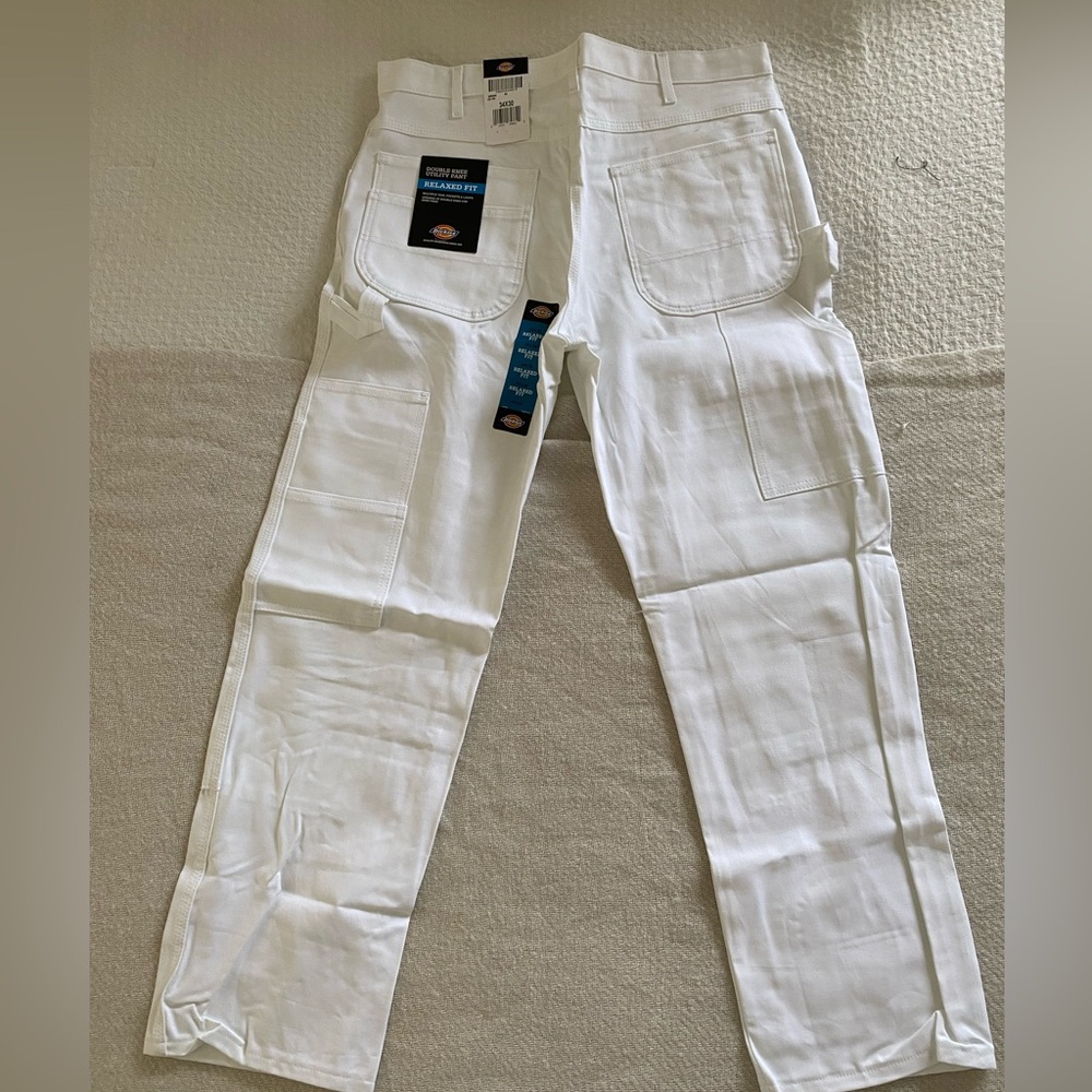 DICKIES RELAXED Fit Double Knee Carpenter Painters Pants 34/30